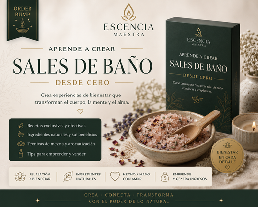 Crea y vende Sales de Baño
